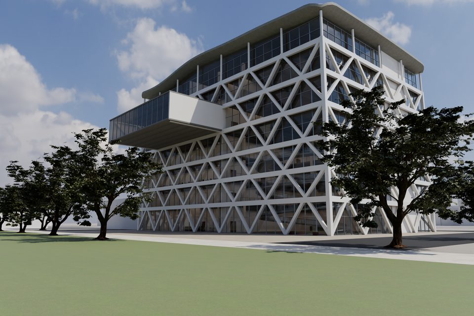 Riverside view by day / 河岸主視角，白天