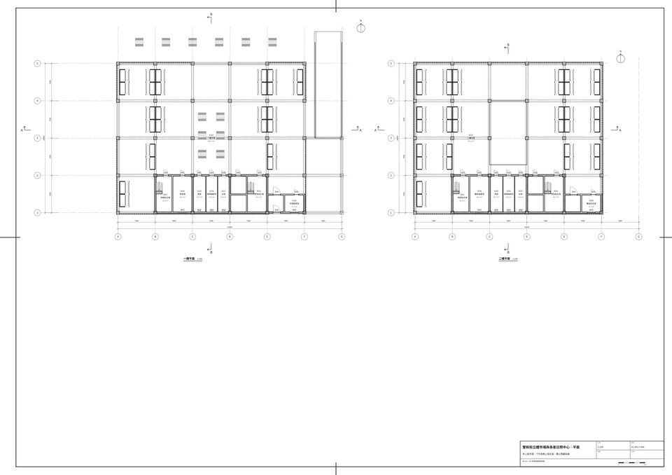 Plans: floors 1 and 2 / 平面:一、二樓