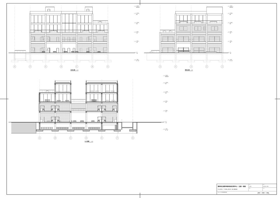 Elevations and section / 立面與剖面